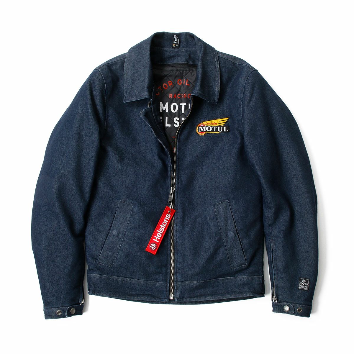 helstons｜メカニック デニム ジャケット｜ファブリック｜ブルー