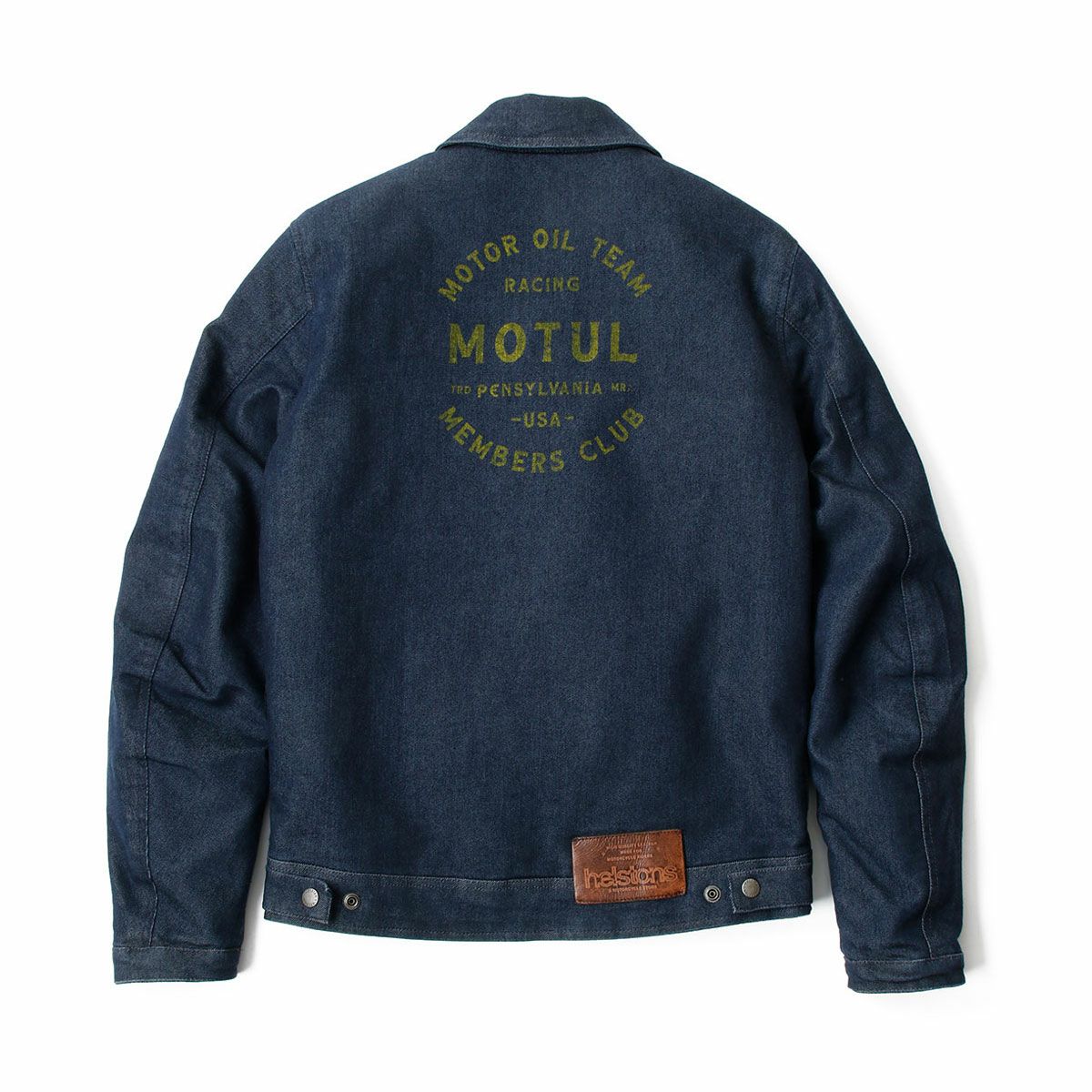 helstons｜メカニック デニム ジャケット｜ファブリック｜ブルー