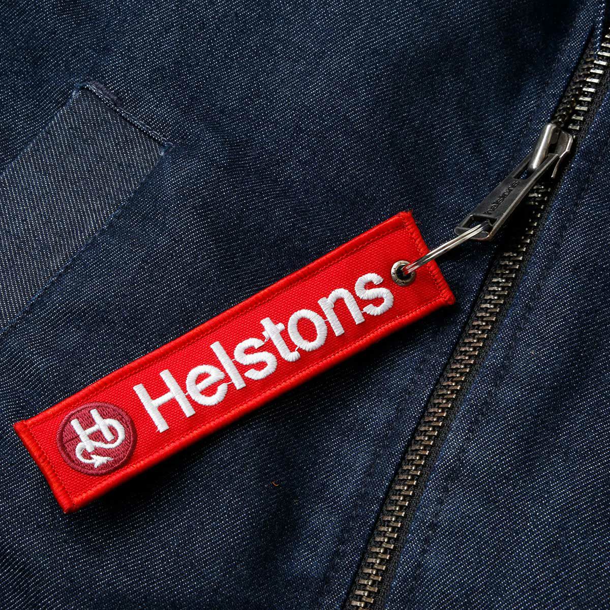 helstons｜メカニック デニム ジャケット｜ファブリック｜ブルー