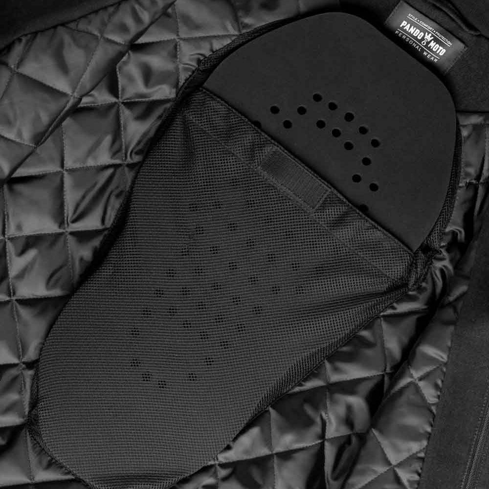 PANDO MOTO｜クァトロフレックス バック｜プロテクター｜ブラック