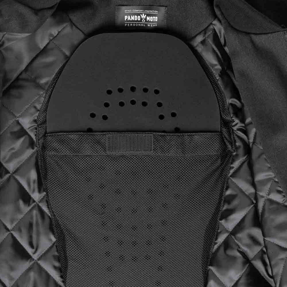 PANDO MOTO｜クァトロフレックス バック｜プロテクター｜ブラック