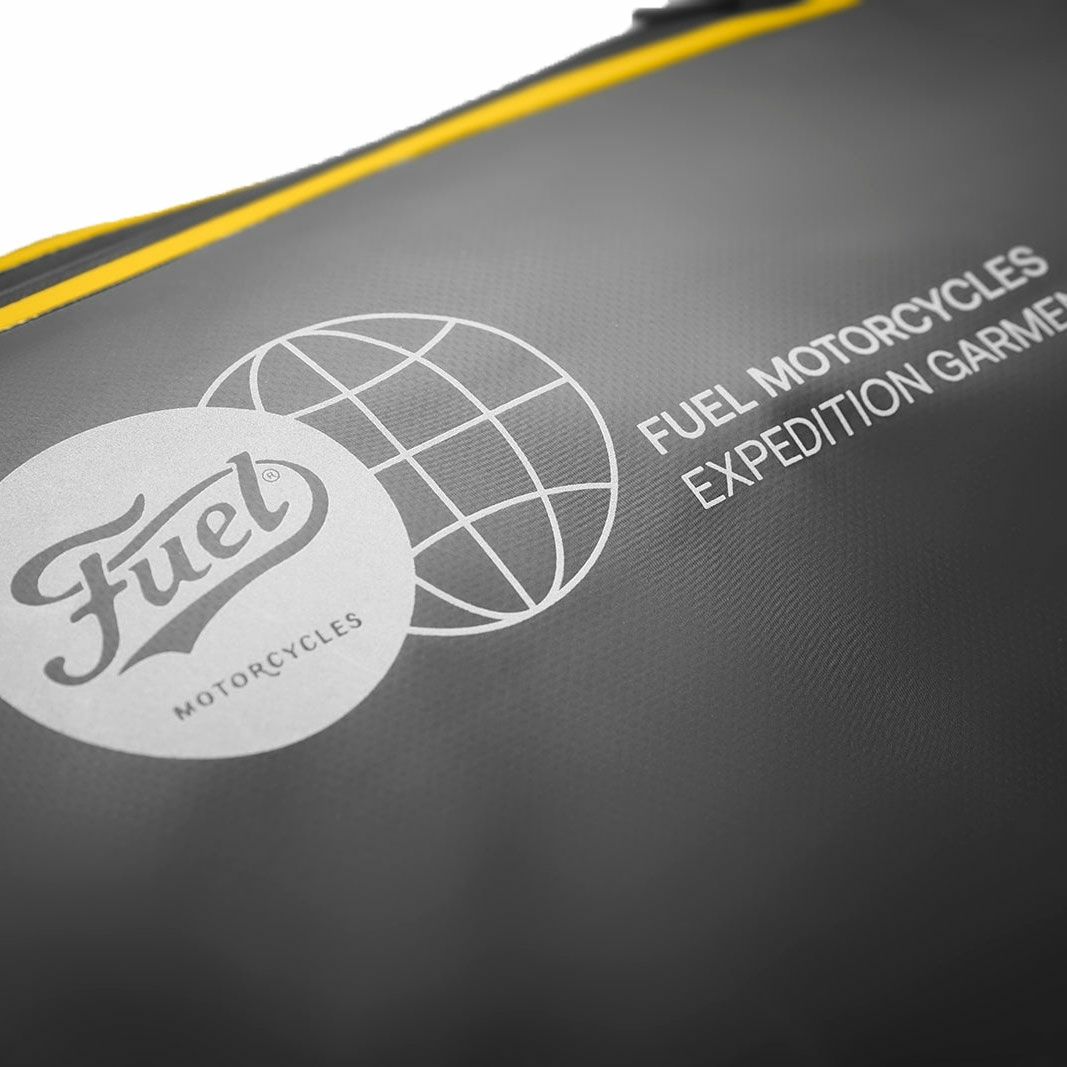 Fuel Motorcycles｜エクスペディション バックパック｜ブラック×イエロー