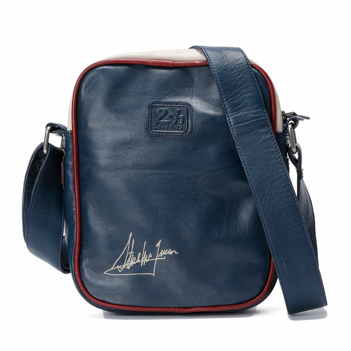 CLASSIC LEGEND MOTORS｜スティーブ・マックィーン WILSON レザー サコッシュバッグ｜ショルダーバッグ｜ロイヤルブルー