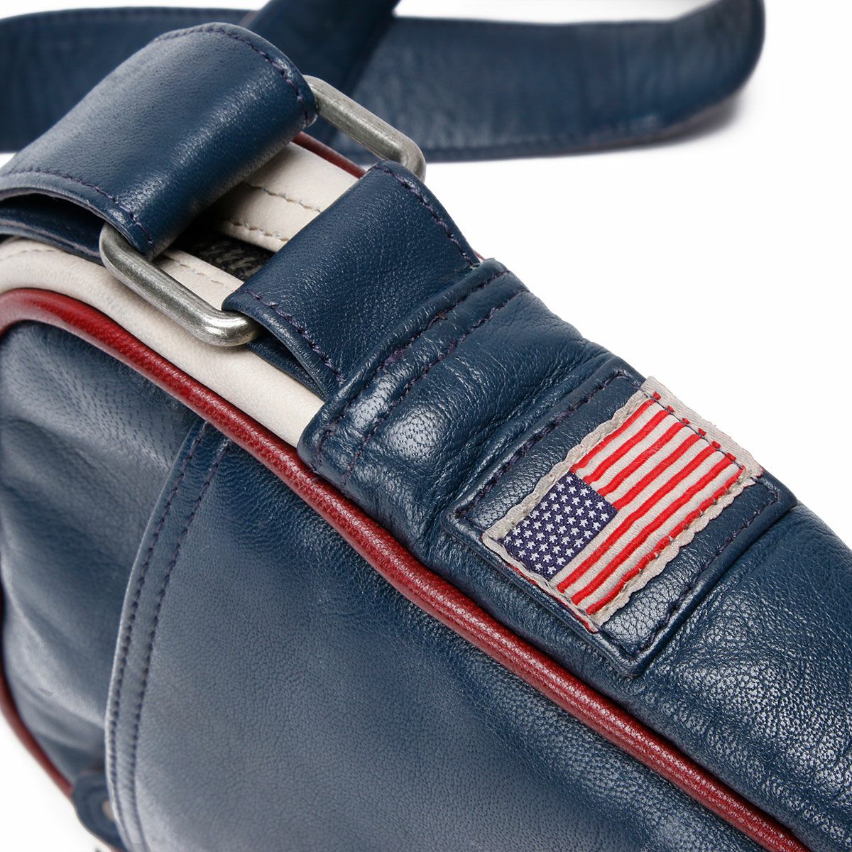 CLASSIC LEGEND MOTORS｜スティーブ・マックィーン WILSON レザー サコッシュバッグ｜ショルダーバッグ｜ロイヤルブルー