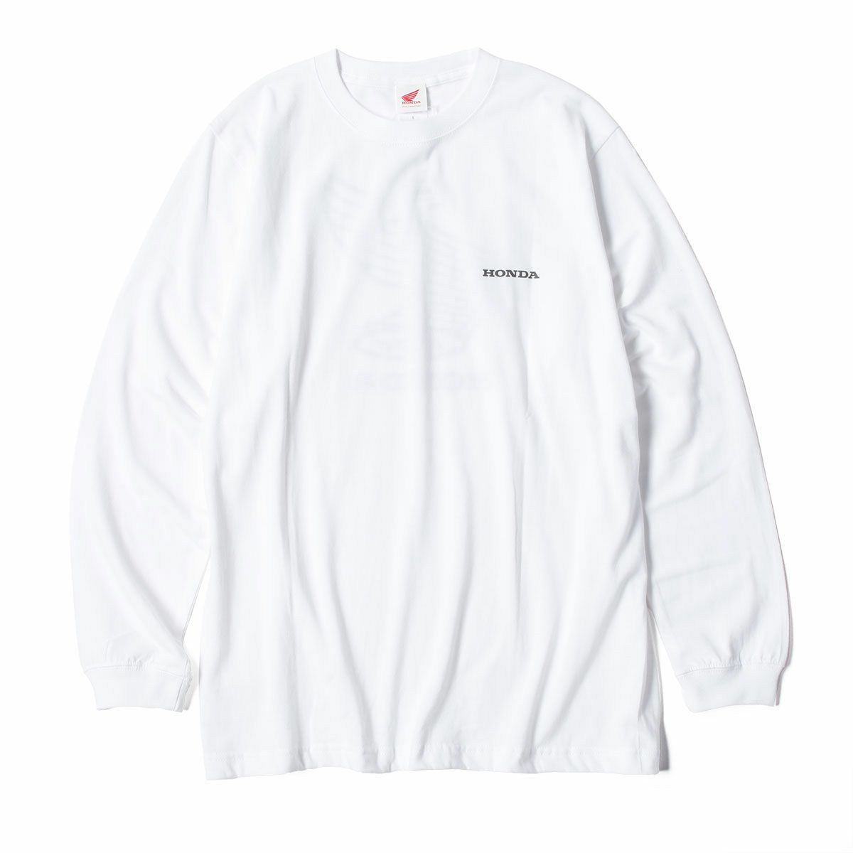 ONWORKS｜HONDAレトロウイングマーク長袖Tシャツ｜ロングスリーブ｜ホワイト