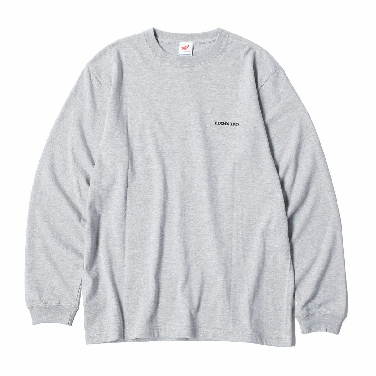 ONWORKS｜HONDAレトロウイングマーク長袖Tシャツ｜ロングスリーブ｜Mグレー