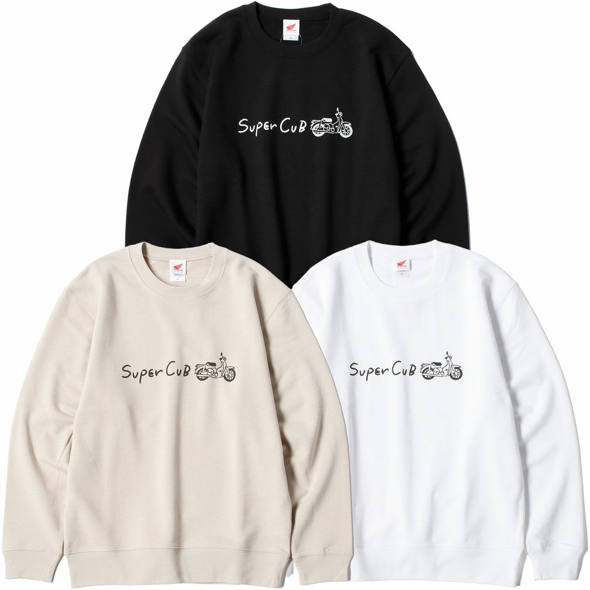 ONWORKS｜SCライティングスーパーカブプリントスウェットシャツ｜