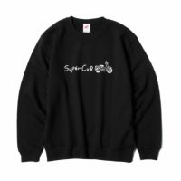 ONWORKS｜SCライティングスーパーカブプリントスウェットシャツ｜ブラック