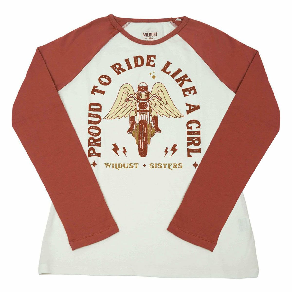 WILDUST｜ベースボール Tシャツ ライド ライク ア ガール｜ロングスリーブ