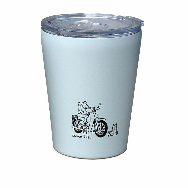 ONWORKS｜真空断熱ステンレスタンブラー ホンダ SUPER CUB ＆ CAT カブとネコ｜その他雑貨｜クラウディーブルー
