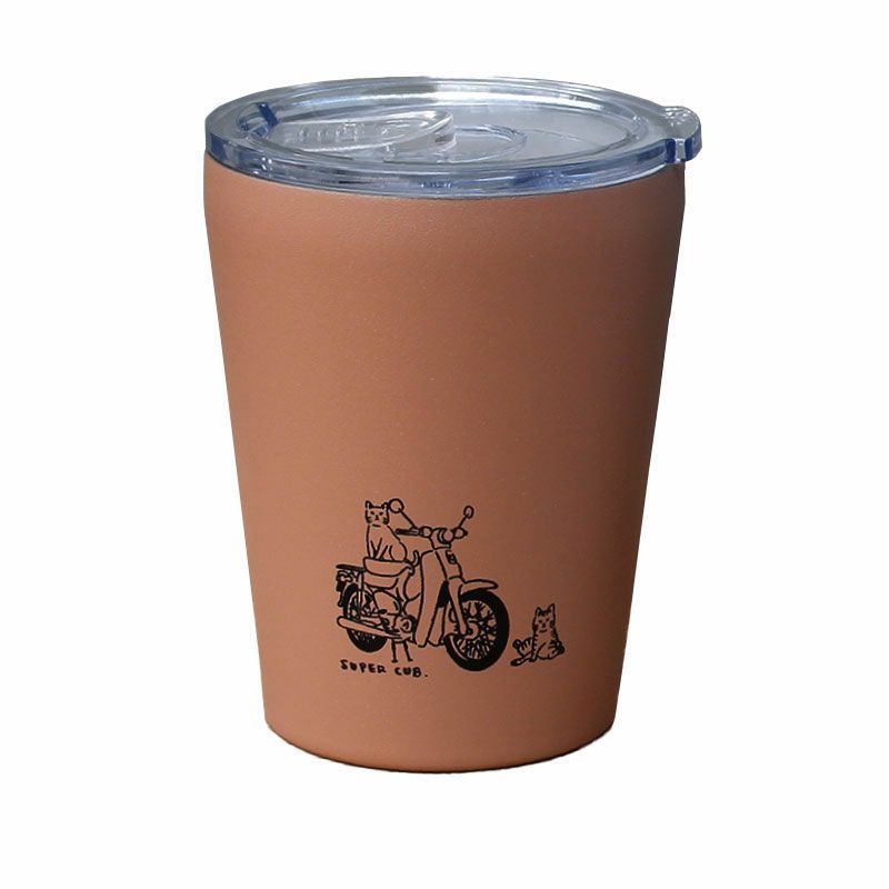 ONWORKS｜真空断熱ステンレスタンブラー ホンダ SUPER CUB ＆ CAT カブとネコ｜その他雑貨｜カカオブラウン