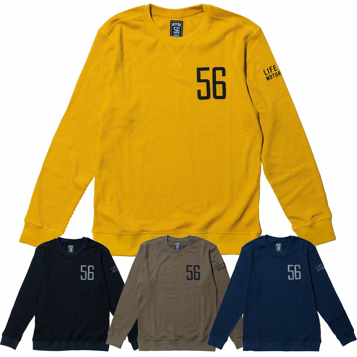 56design｜56 サーマル ワッフル｜ロングスリーブ