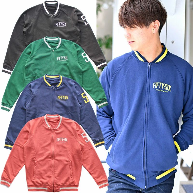 56design｜ジップ アップ スウェット｜