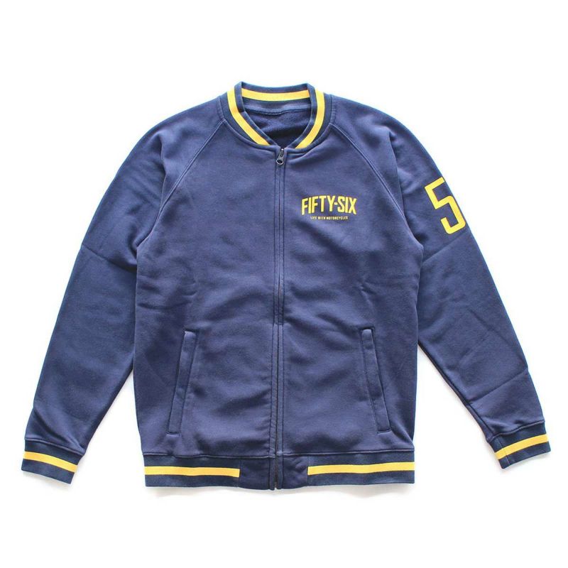 56design｜ジップ アップ スウェット｜ネイビー
