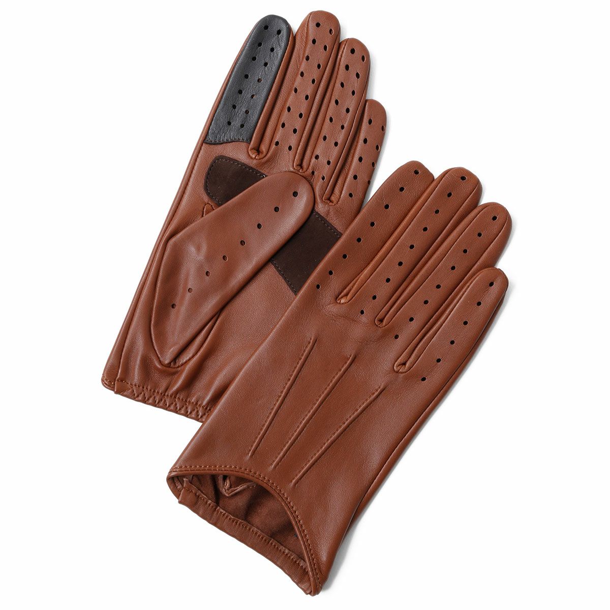 Alta Classe｜シープレザードライビンググローブ ロング タッチパネル対応｜ロング｜ブラウン