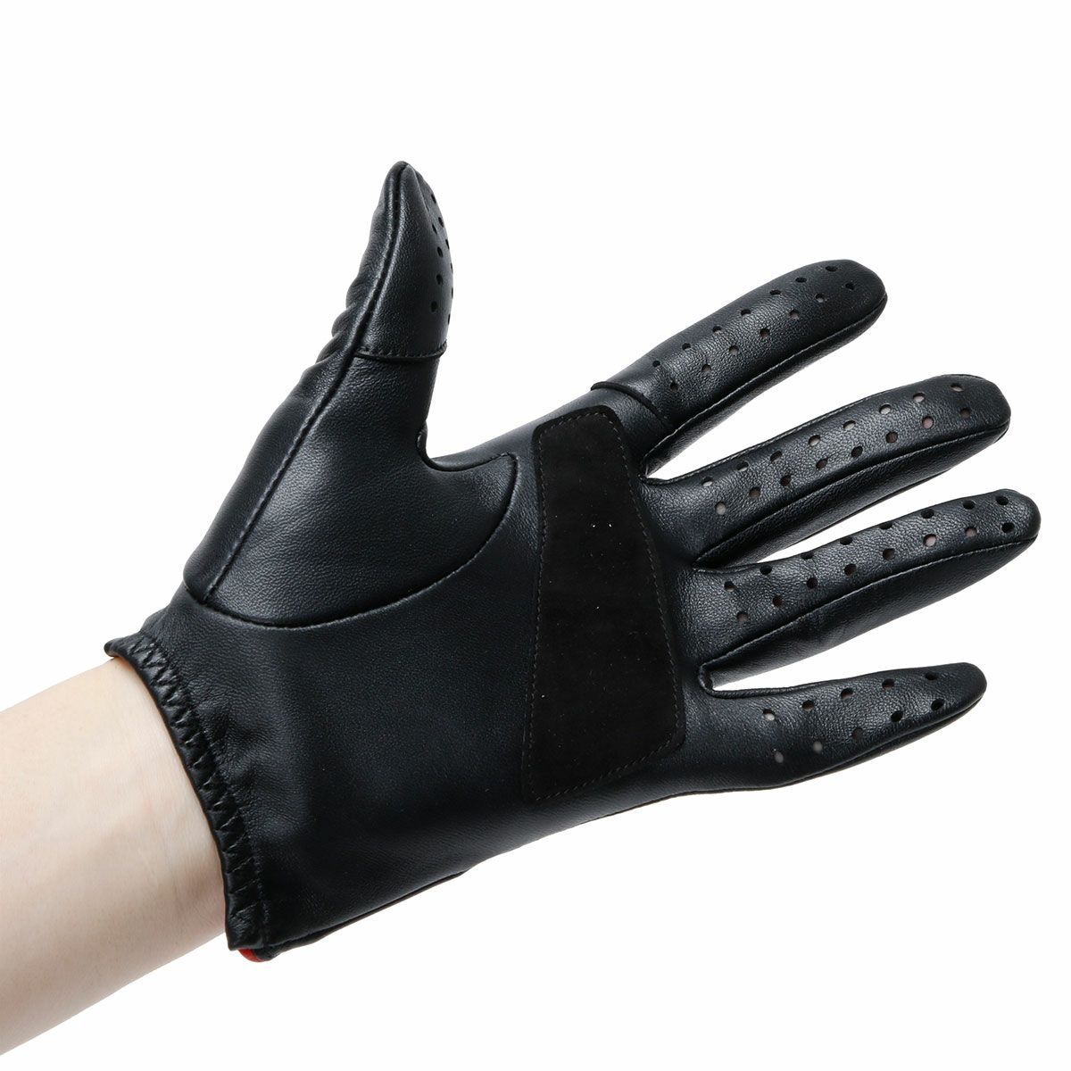 Alta Classe｜シープレザードライビンググローブ ロング タッチパネル対応｜ロング｜ブラック｜モデル着用