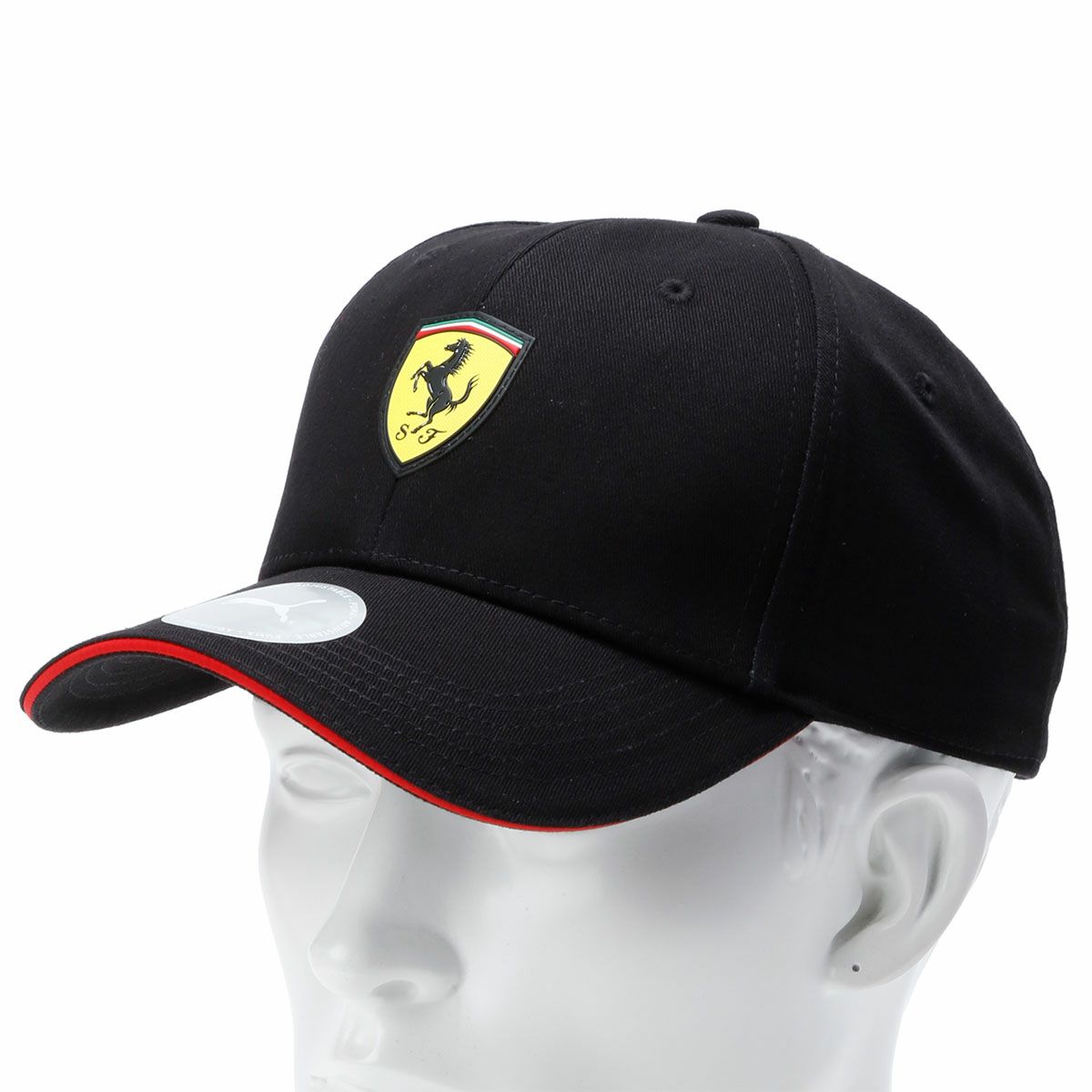 Ferrari｜スクーデリア フェラーリ スモール スクデット ロゴ クラシック ベースボール キャップ｜帽子｜ブラック