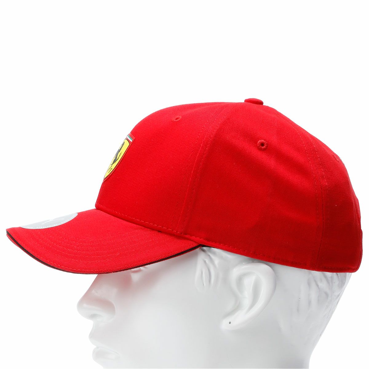 Ferrari｜スクーデリア フェラーリ スモール スクデット ロゴ クラシック ベースボール キャップ｜帽子｜レッド