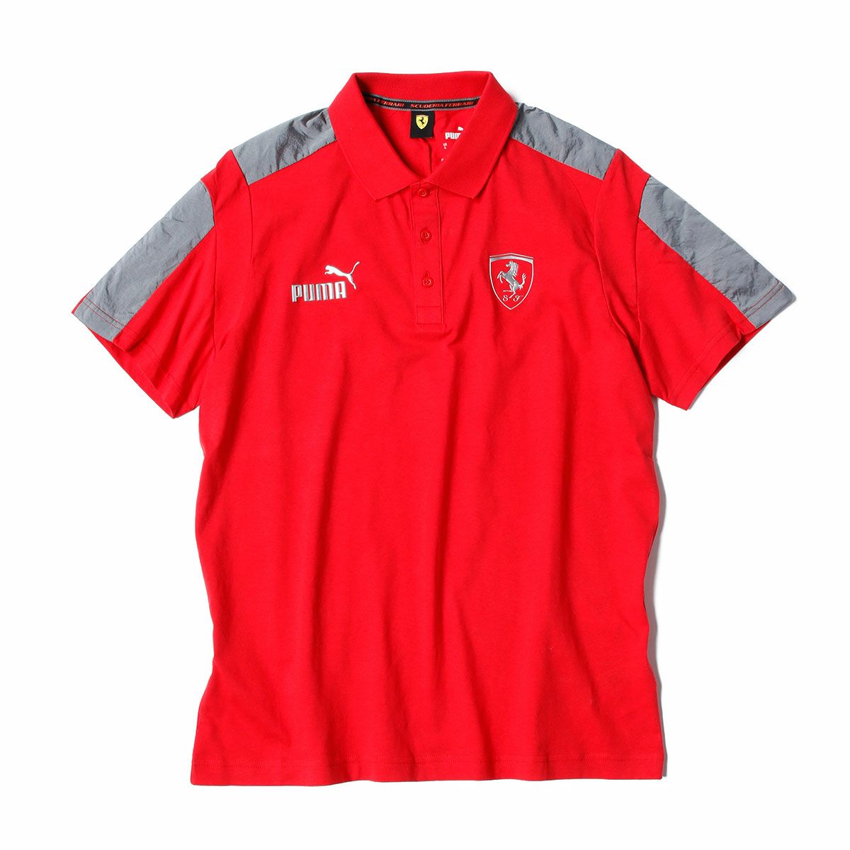 Ferrari｜フェラーリ RACE M17 モノクローム ポロ｜ポロシャツ｜レッド