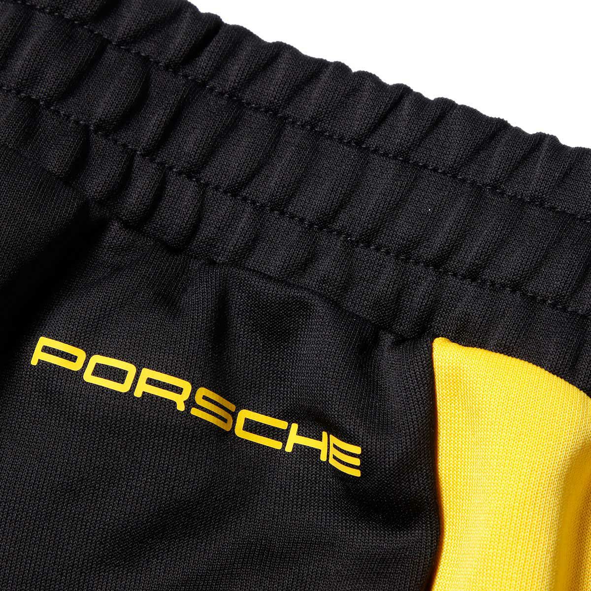 PORSCHE｜ポルシェ レガシー MT7 トラック パンツ｜ブラック×イエロー