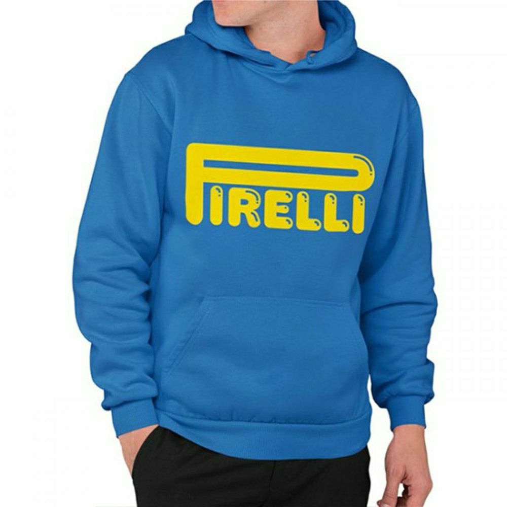 PIRELLI｜ピレリ POP フーディー｜ブルー｜モデル着用