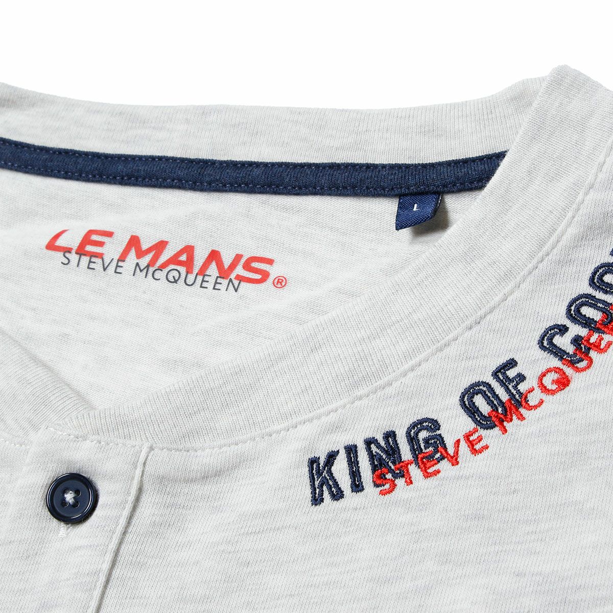 Steve McQueen｜ル・マン 24H スティーブ・マックィーン HENLEY ロングスリーブ Tシャツ｜ロングスリーブ｜エクリュヘザー