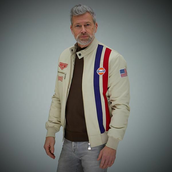 GULF｜ガルフ ブルゾン｜アウター｜サンド｜モデル着用