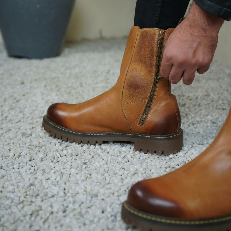 Trip Machine｜ブーツ チェルシー｜ブーツタイプ｜ヴィンテージスタリオン｜モデル着用