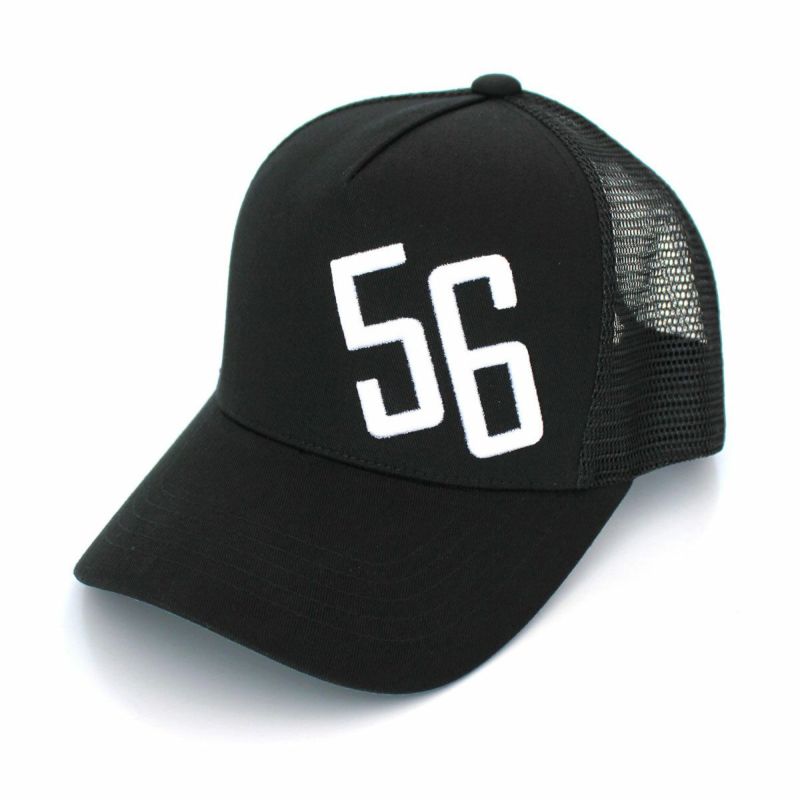 56design｜バンク キャップ｜帽子｜ブラック