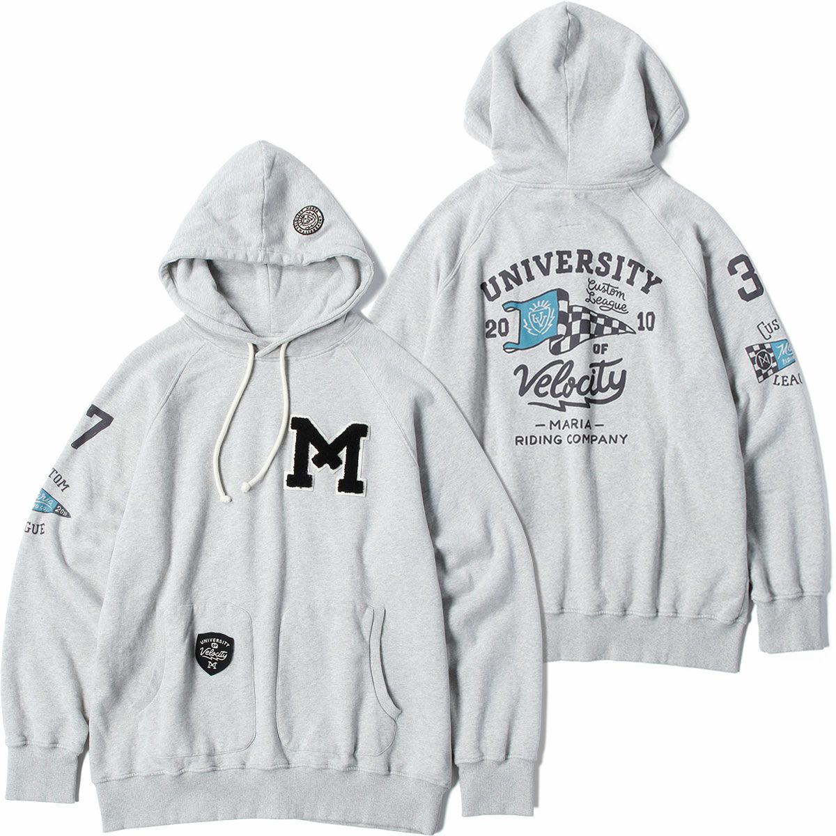 Maria Riding Company｜ユニバーシティ オブ ベロシティ フーディ｜