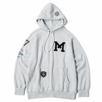 Maria Riding Company｜ユニバーシティ オブ ベロシティ フーディ｜グレー