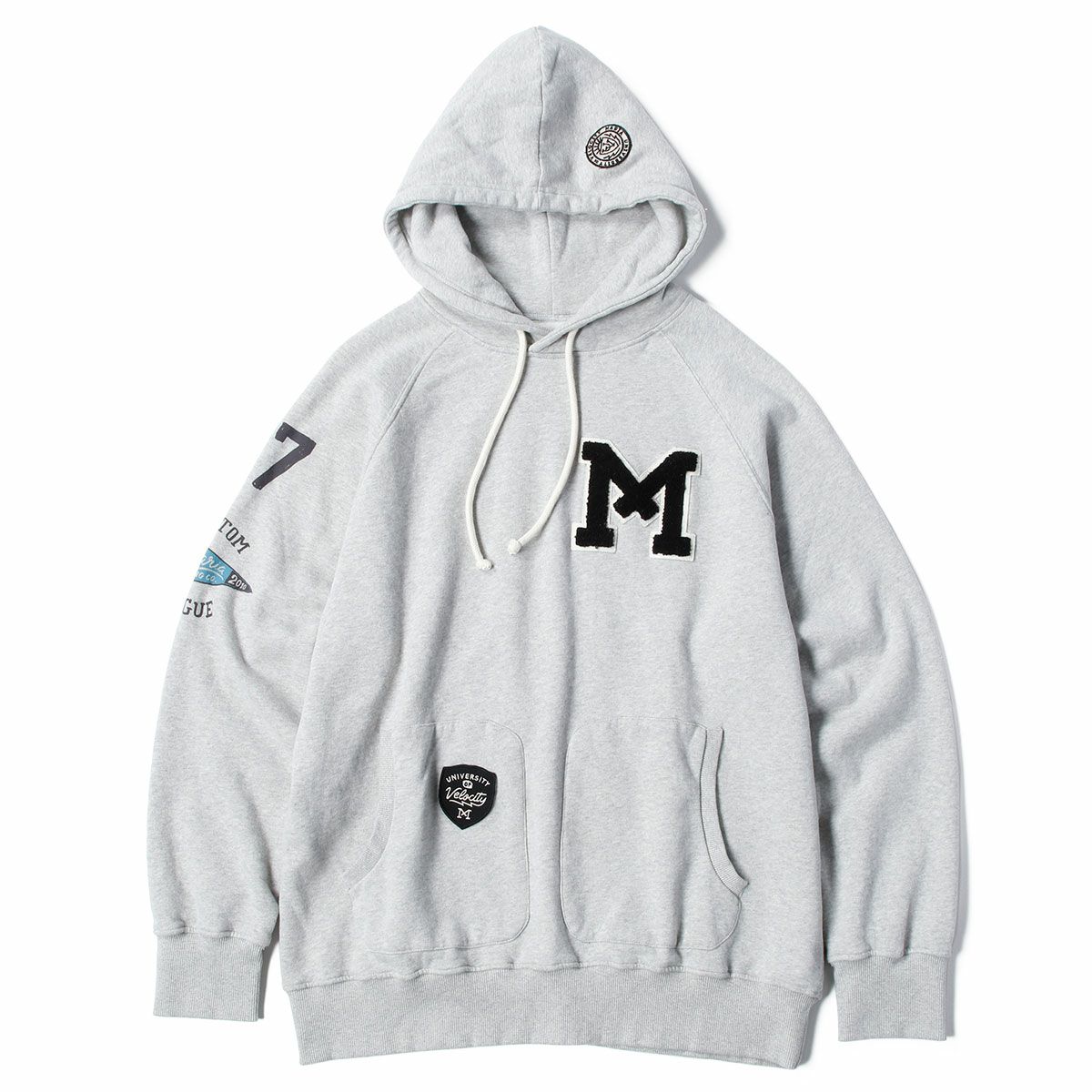 Maria Riding Company｜ユニバーシティ オブ ベロシティ フーディ｜グレー