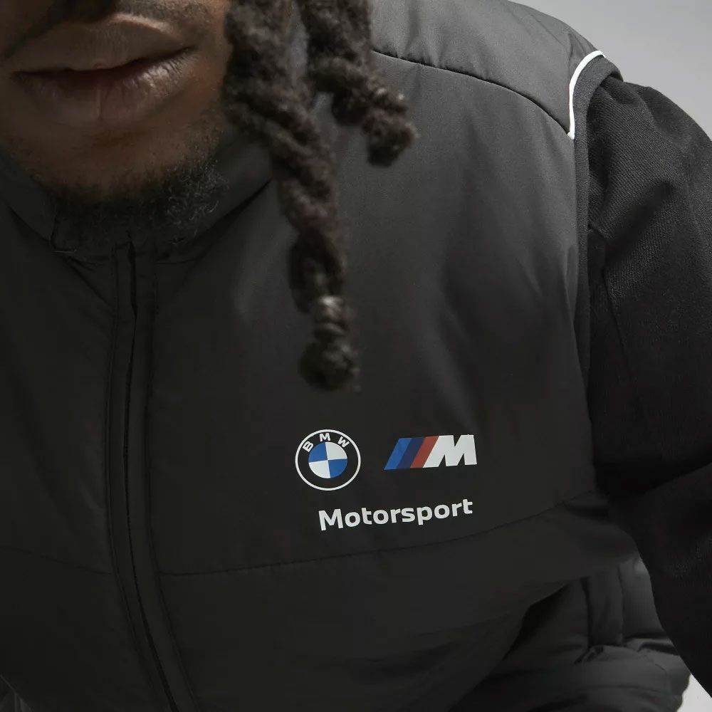 BMW PUMA｜BMW MMS パデッド ベスト｜ブラック｜モデル着用