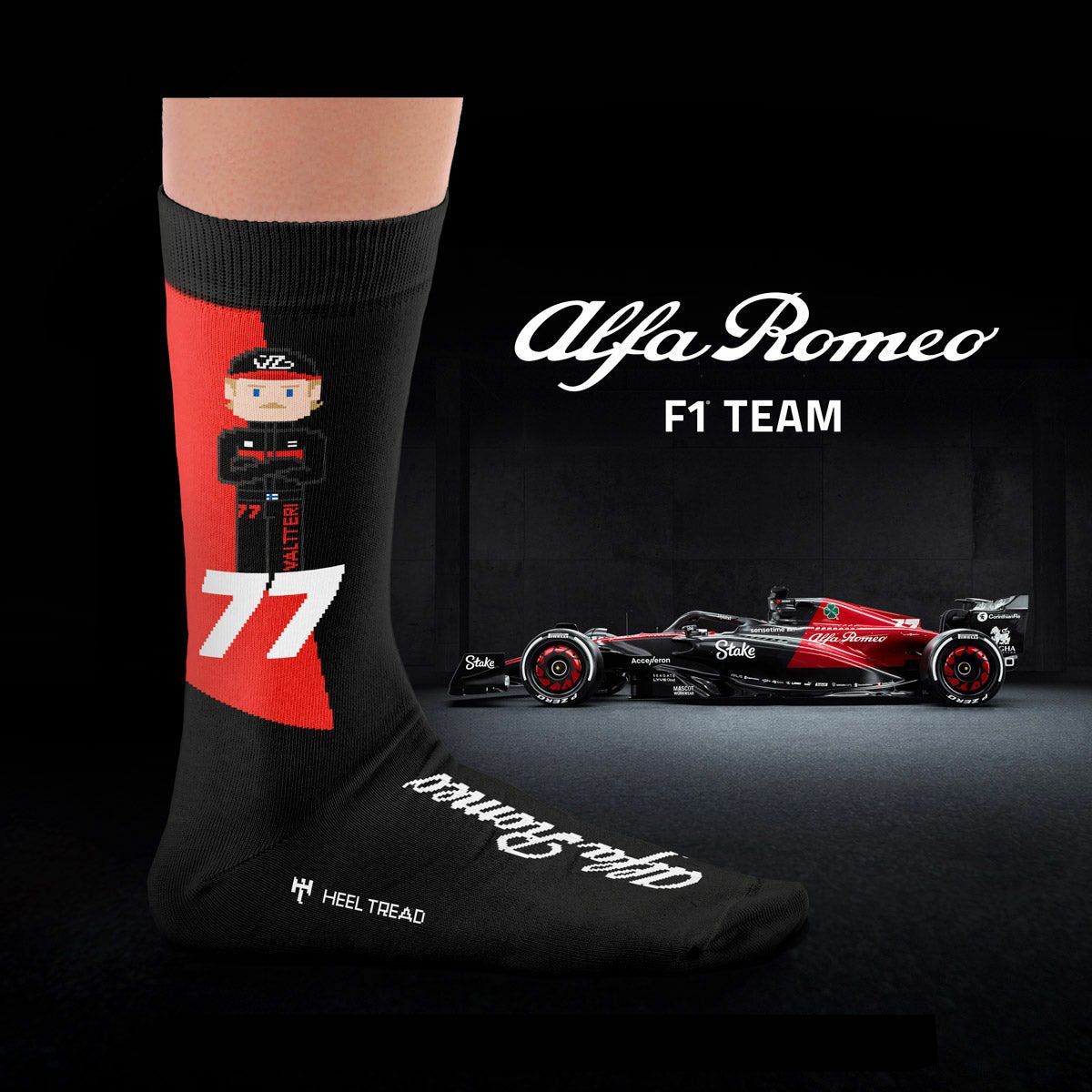 HEEL TREAD｜Alfa Romeo F1 Team Drivers Socks｜ソックス