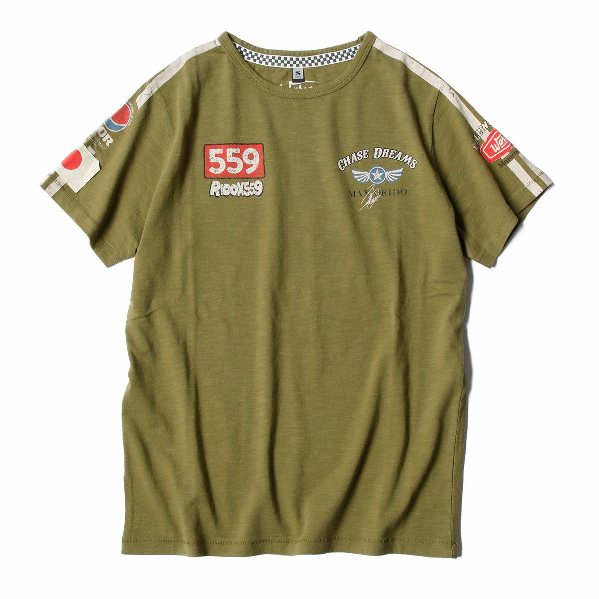 Warson Motors｜MAX ORIDO Tシャツ｜オリーブ