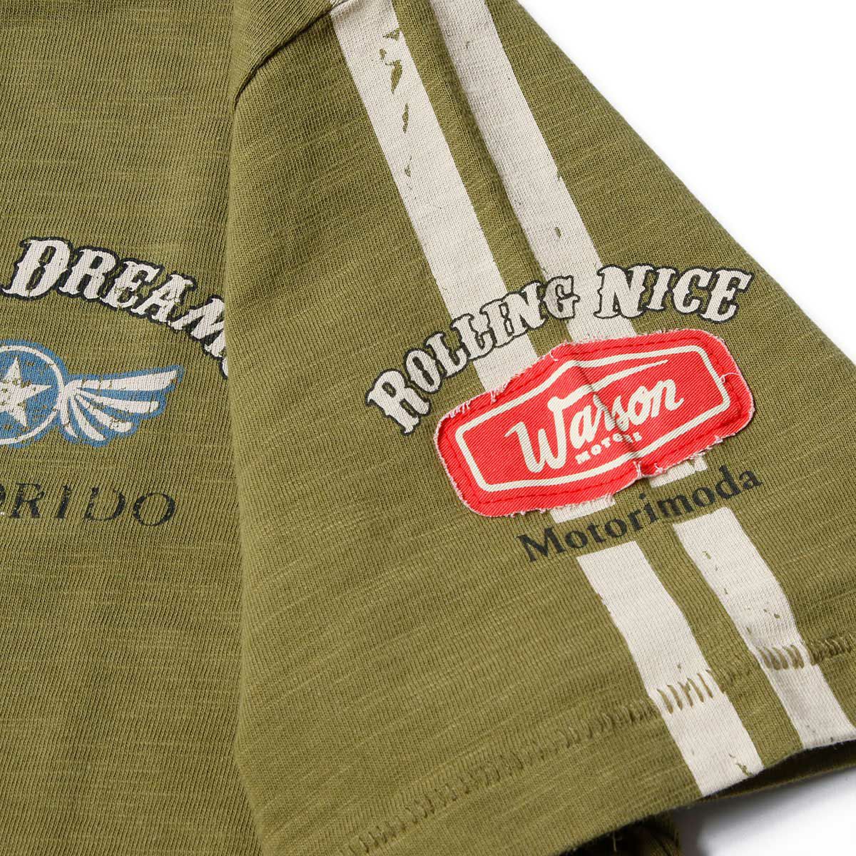 Warson Motors｜MAX ORIDO Tシャツ｜オリーブ