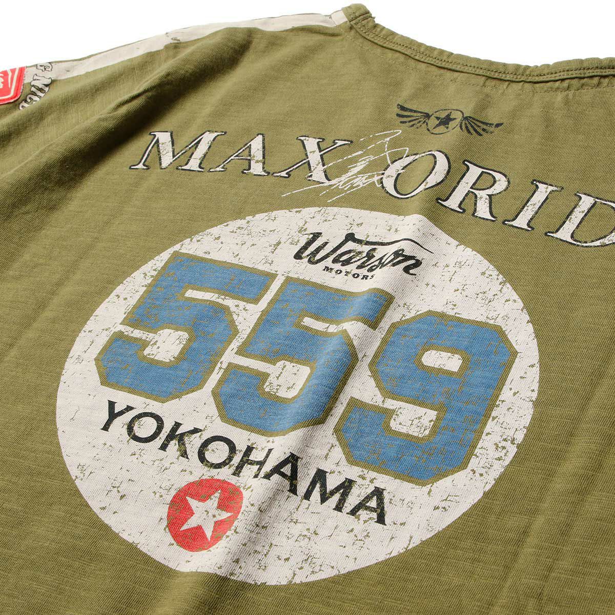 Warson Motors｜MAX ORIDO Tシャツ｜オリーブ