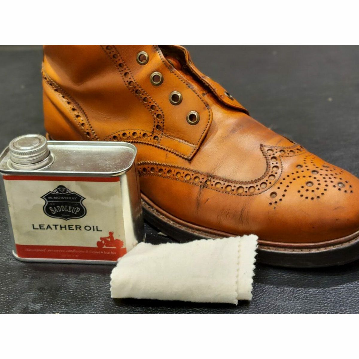 M.MOWBRAY｜サドルアップ レザーオイル｜レザーケア