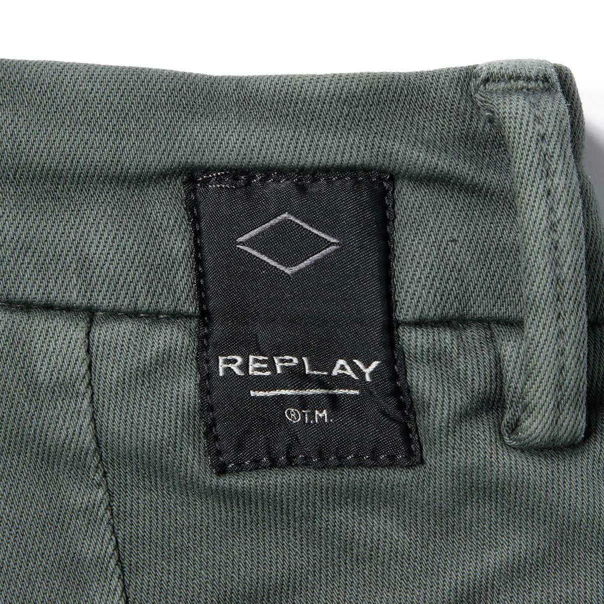 Replay｜JAAN スリムフィット ジーンズ｜チノ・カーゴ｜ミリタリーグリーン