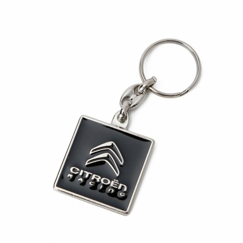 Citroen｜シトロエン レーシング ロゴ キーリング｜キーホルダー｜ブラック