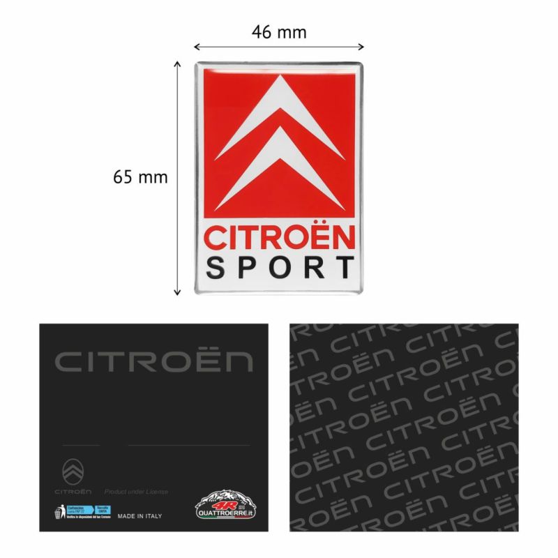 Citroen｜シトロエン スポール ロゴ 3D ステッカー｜