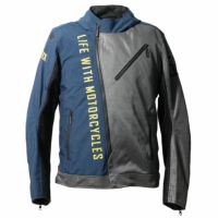 56design｜スラッシュ メッシュ ジャケット｜ネイビー×グレー