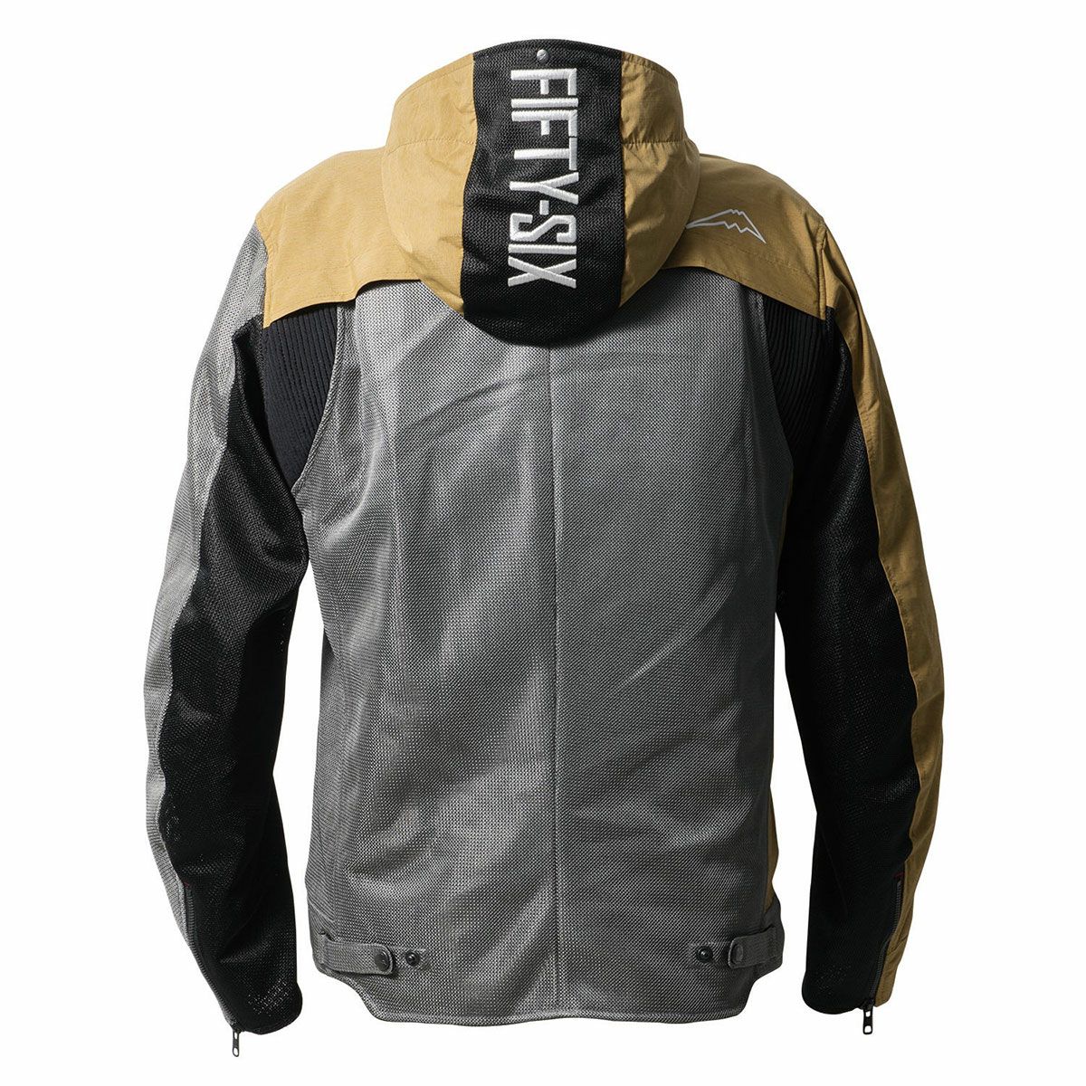 56design｜スラッシュ メッシュ ジャケット｜｜ブラウン×グレー