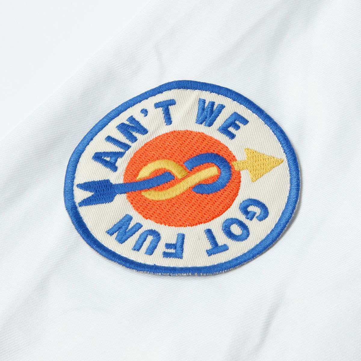 Deus Ex Machina｜チャイム レーシング ジャケット｜ファブリック｜ホワイト