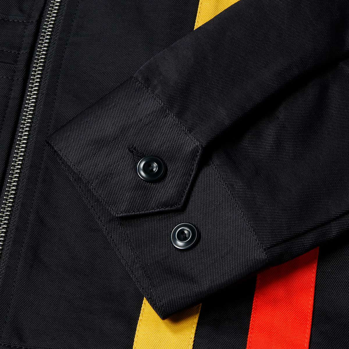 Deus Ex Machina｜チャイム レーシング ジャケット｜ファブリック｜ブラック