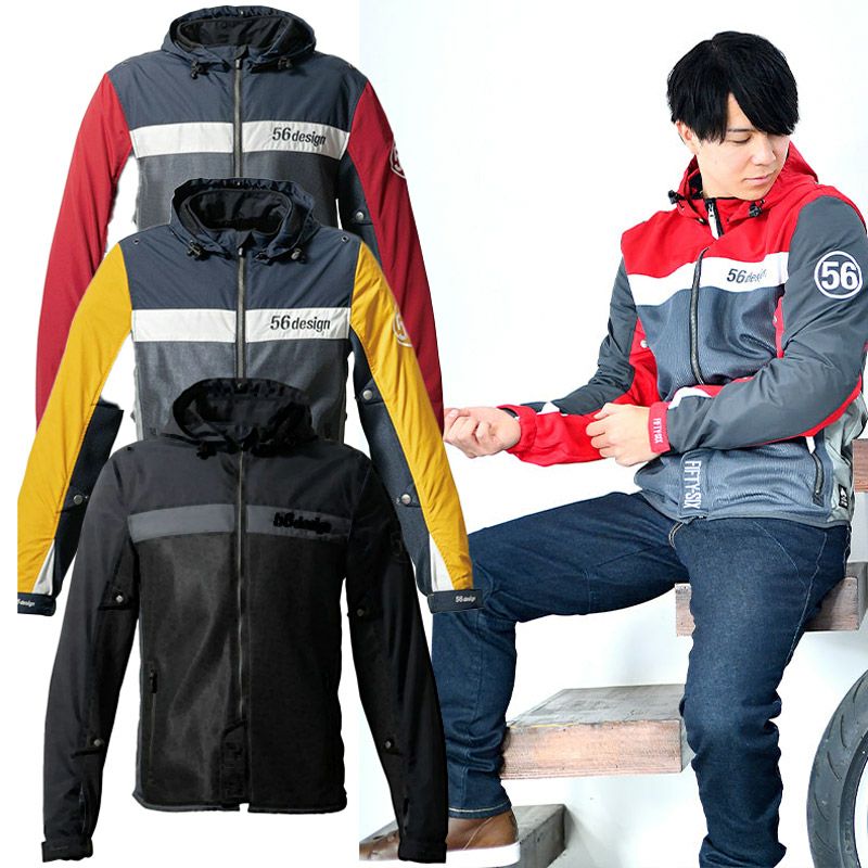 56design｜ハーフ メッシュ パーカー エヴォ 24｜メッシュ