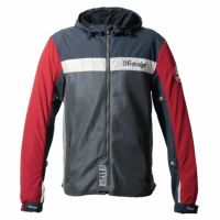 56design｜ハーフ メッシュ パーカー エヴォ 24｜メッシュ｜カーマインレッド