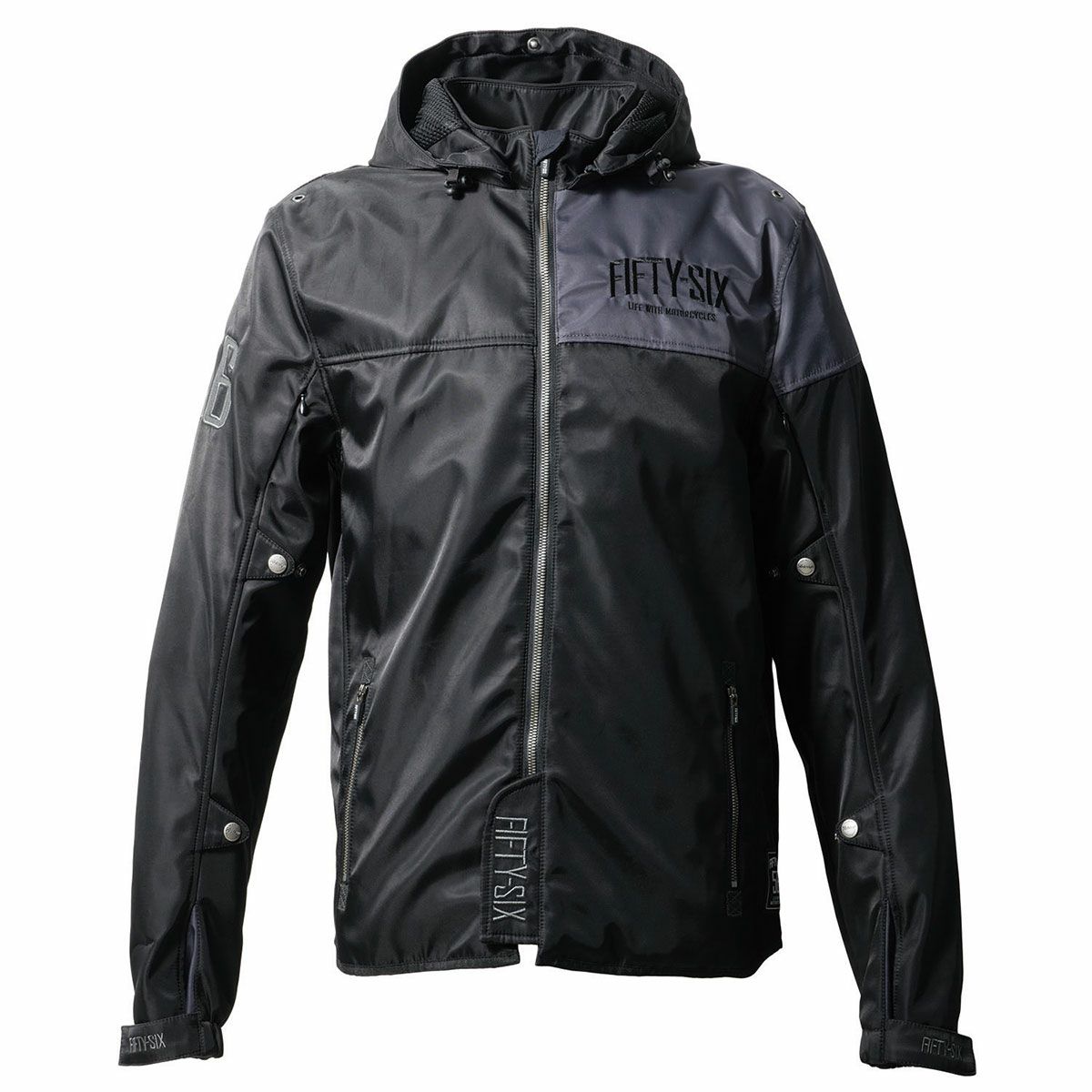 56design｜クォーター パーカー 24｜ファブリック｜ブラック