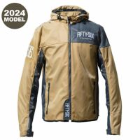 56design｜クォーター パーカー 24｜ファブリック｜チャコールグレー×サンドベージュ