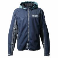 56design｜カラー フーディー メッシュ ジャケット 24｜メッシュ｜ネイビー×スモーキーブルー